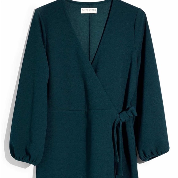 MADEWELL wrap dress long sleeve size S NWT - Picture 4 of 5